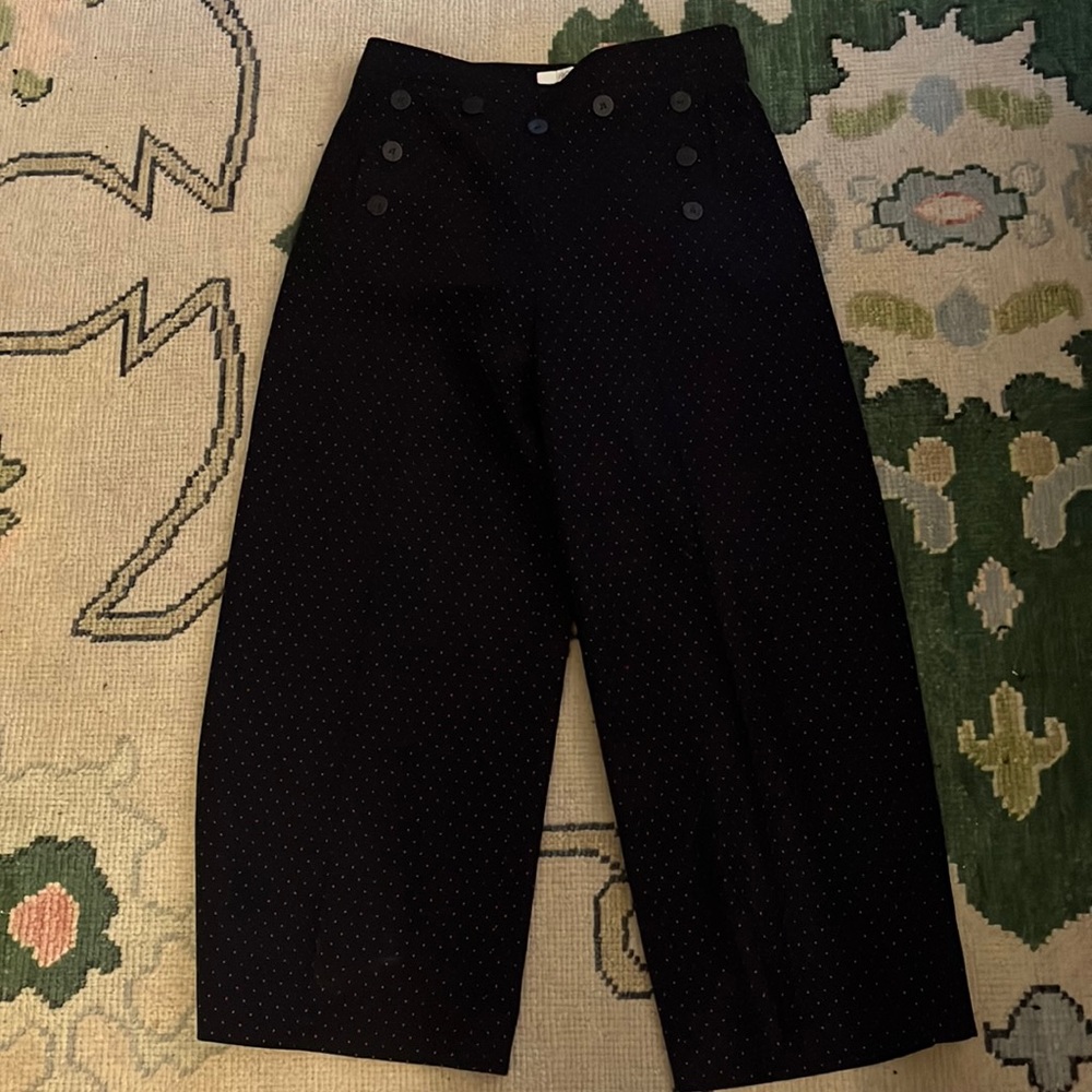 Nordstrom 1901 Navy and Red Polkadot pants Size 8